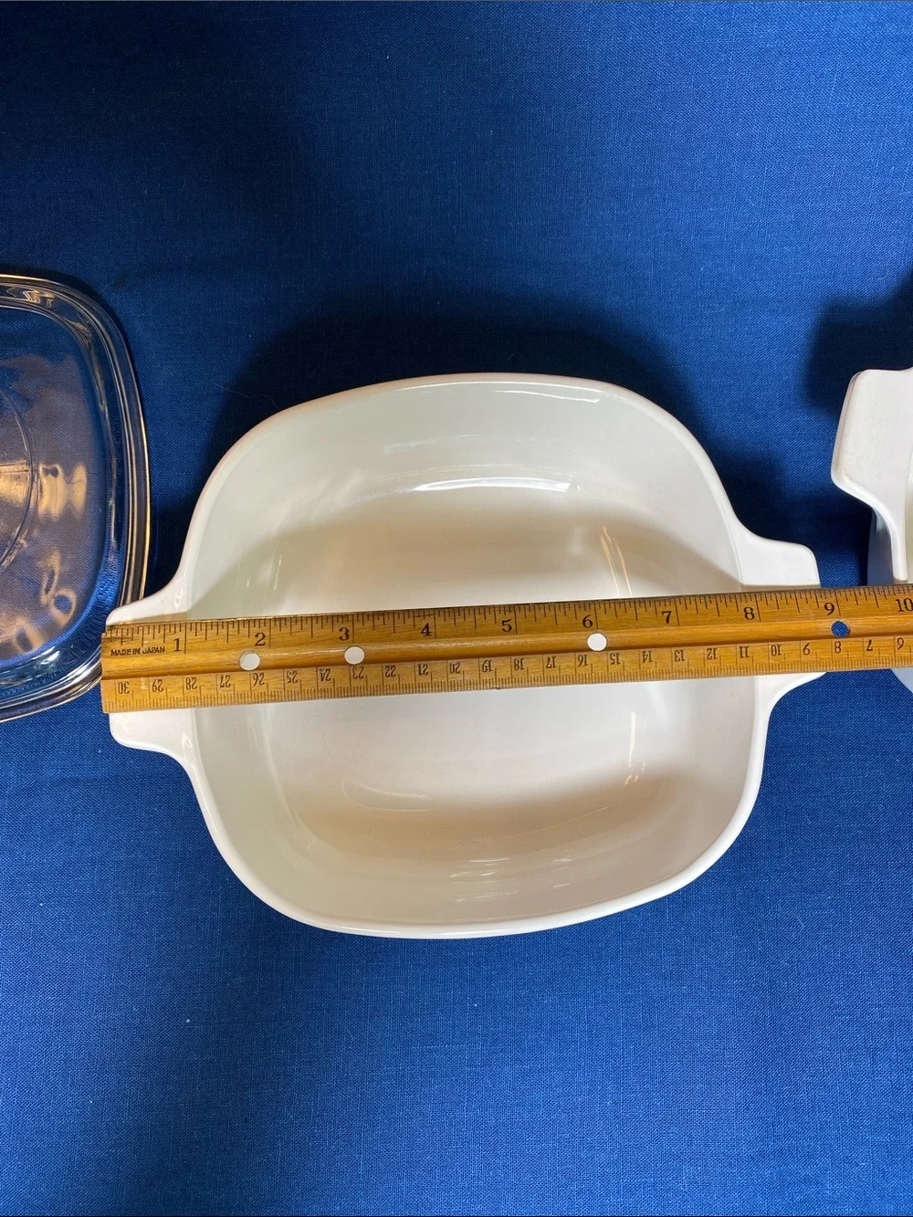 Corningware Two Vintage 1 qt Casseroles P-1-B in Blue Cornflower with one Lid